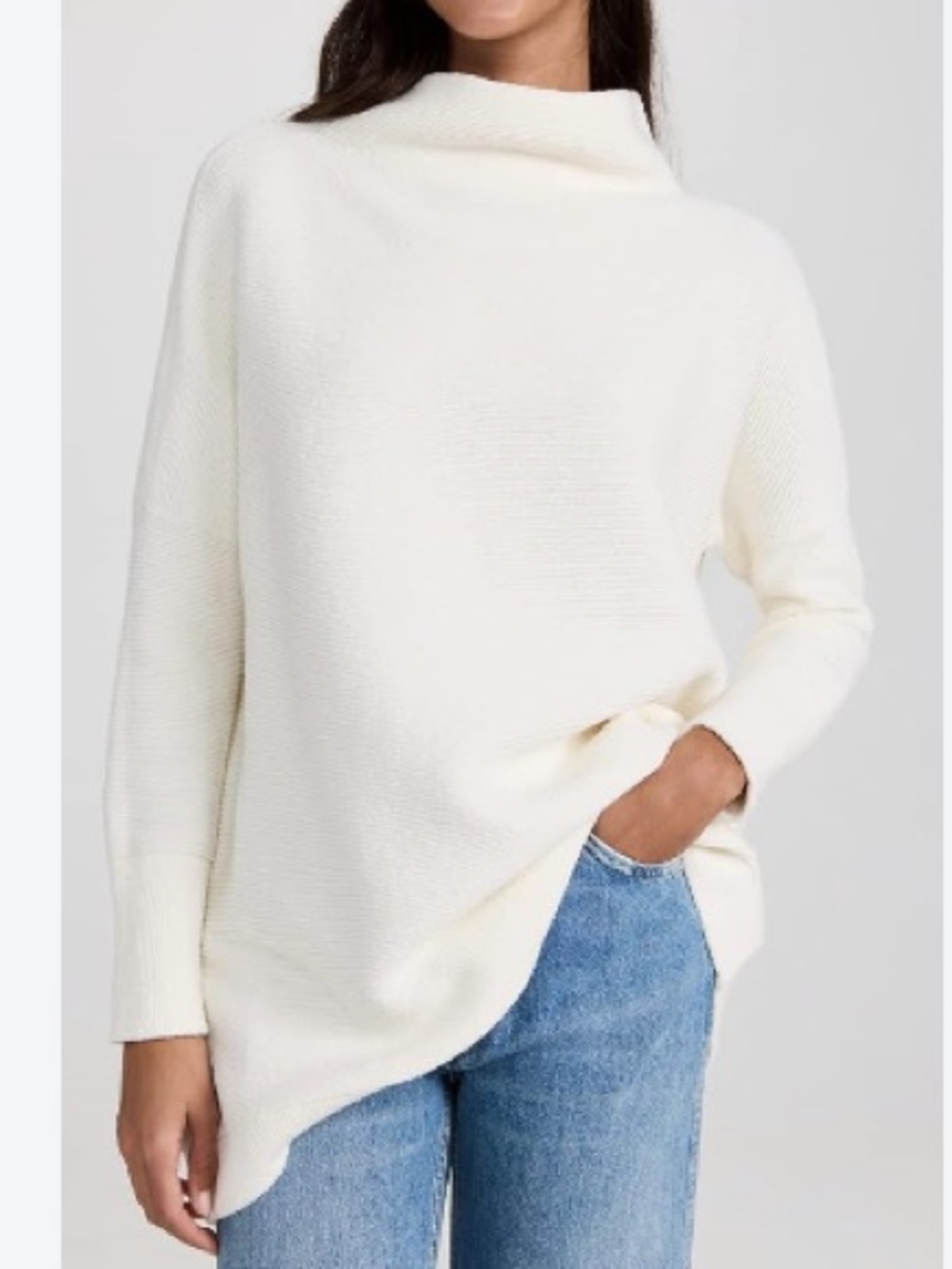 Free People white Ottoman sweater white size Large